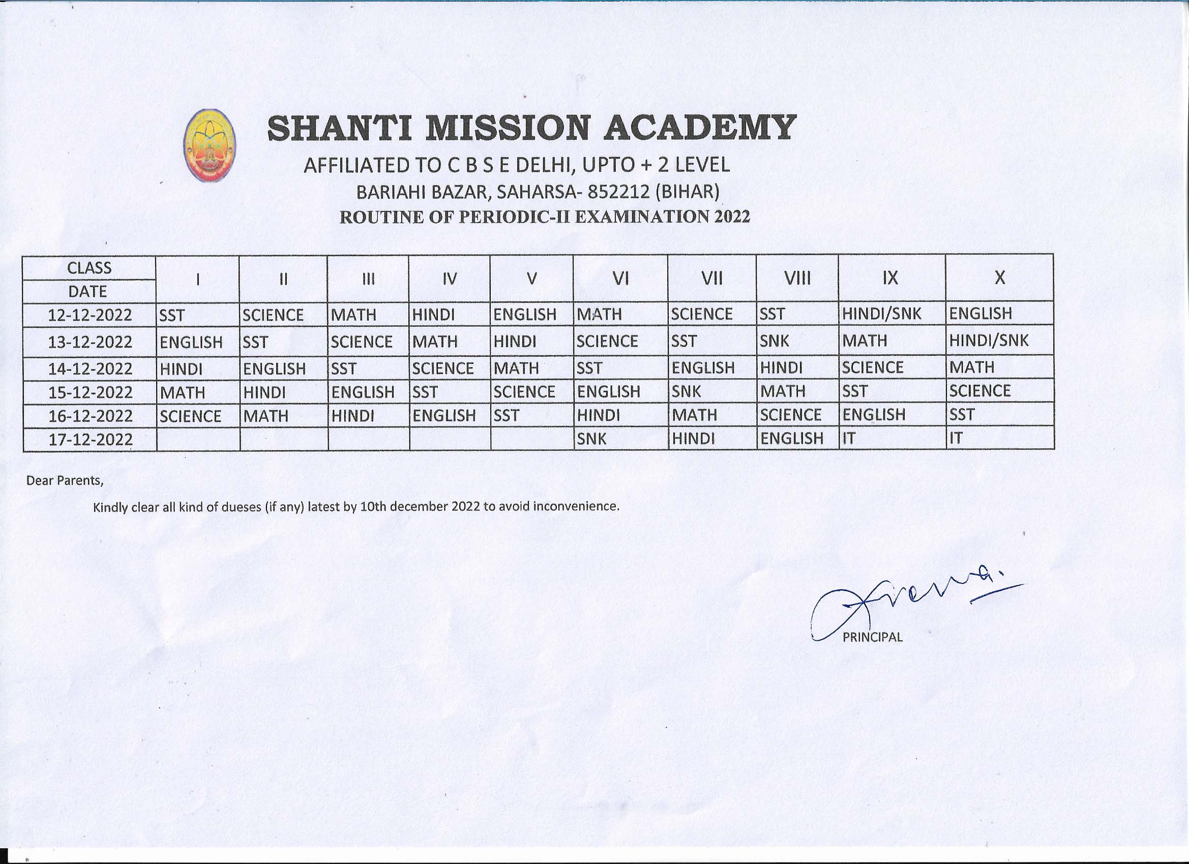 Shanti mission academy digha